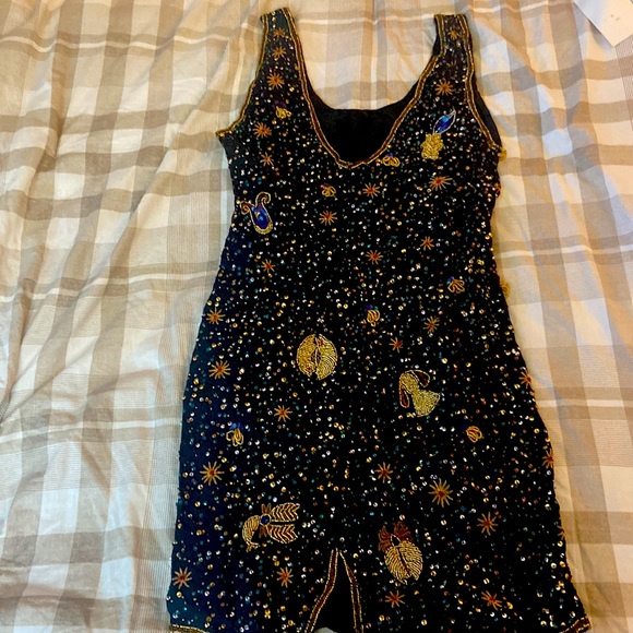 Vintage 90s Sequin Dresses - Picture 4 of 11